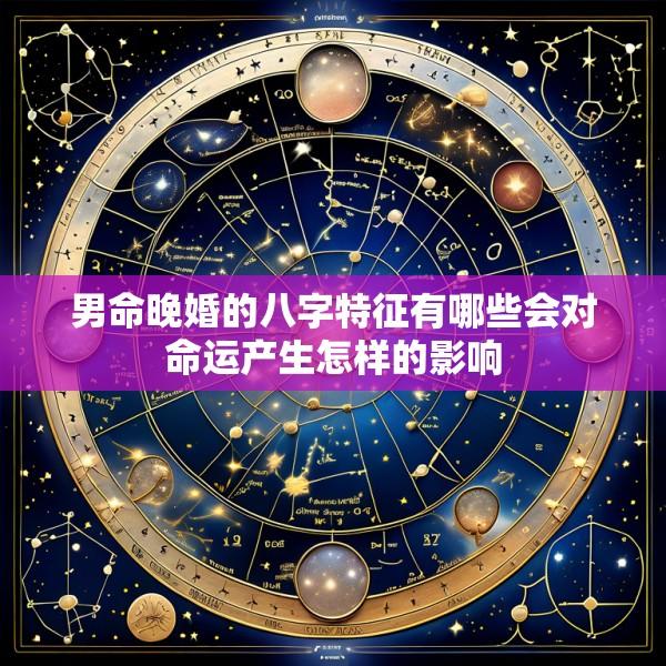 男命晚婚的八字特征有哪些会对命运产生怎样的影响