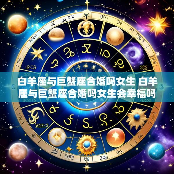 白羊座与巨蟹座合婚吗女生 白羊座与巨蟹座合婚吗女生会幸福吗