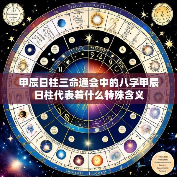 甲辰日柱三命通会中的八字甲辰日柱代表着什么特殊含义