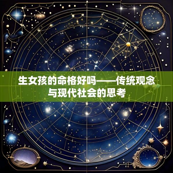 生女孩的命格好吗——传统观念与现代社会的思考