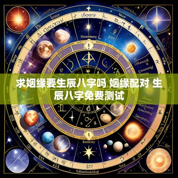 求姻缘要生辰八字吗 姻缘配对 生辰八字免费测试