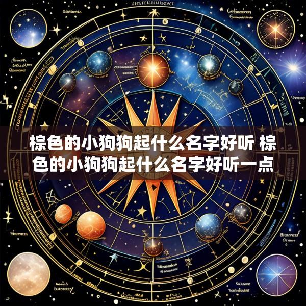 棕色的小狗狗起什么名字好听 棕色的小狗狗起什么名字好听一点