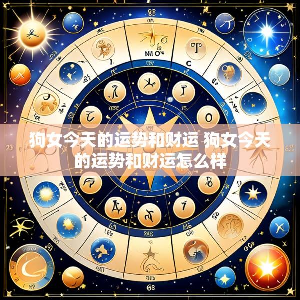 狗女今天的运势和财运 狗女今天的运势和财运怎么样