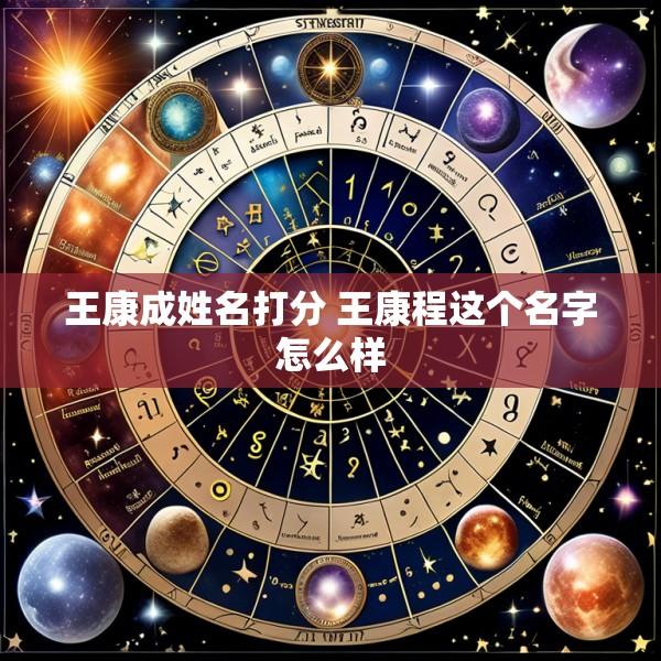 王康成姓名打分 王康程这个名字怎么样