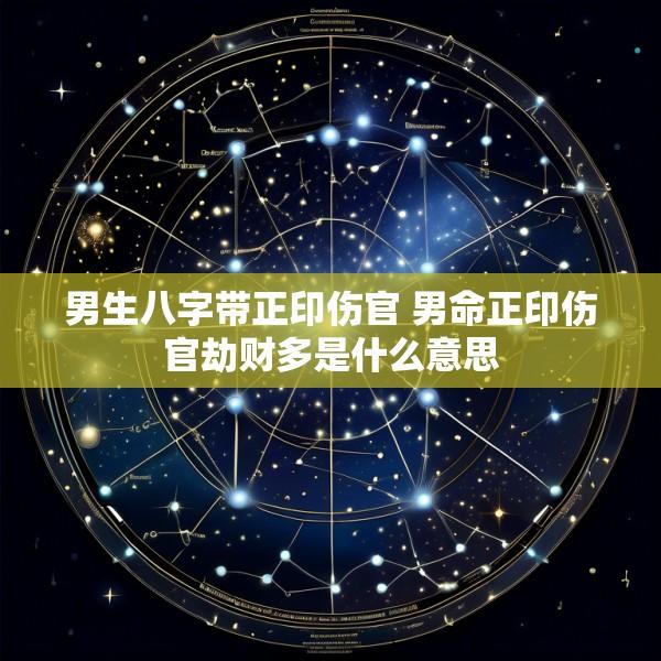 男生八字带正印伤官 男命正印伤官劫财多是什么意思