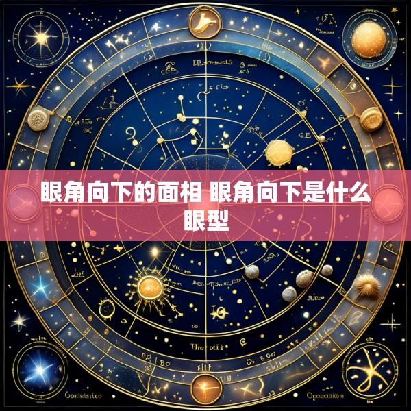 眼角向下的面相 眼角向下是什么眼型