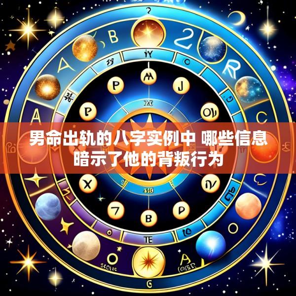 男命出轨的八字实例中 哪些信息暗示了他的背叛行为