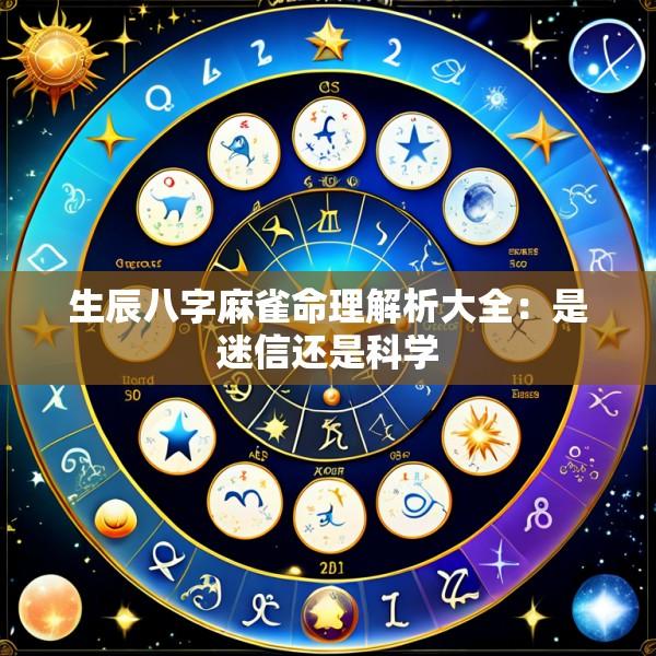 生辰八字麻雀命理解析大全：是迷信还是科学