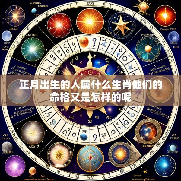 正月出生的人属什么生肖他们的命格又是怎样的呢