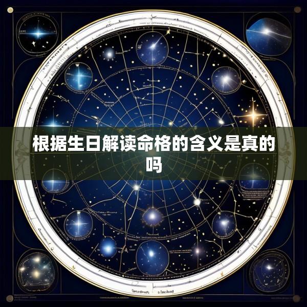 根据生日解读命格的含义是真的吗