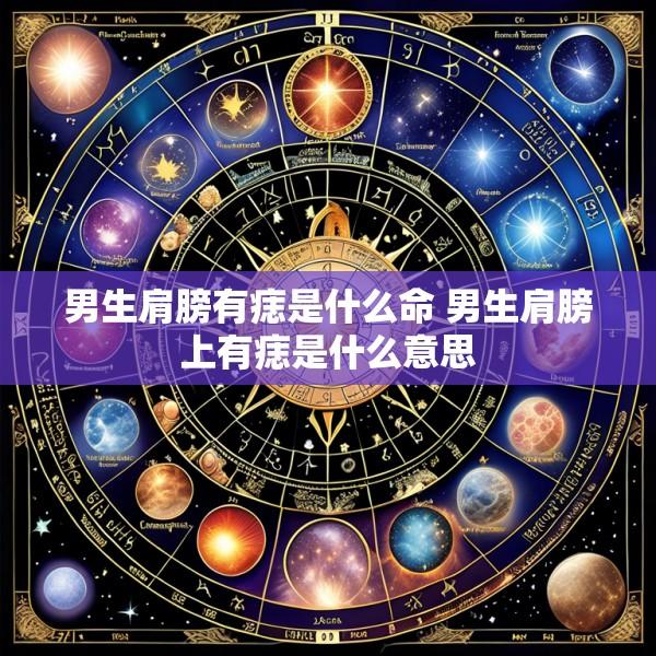 男生肩膀有痣是什么命 男生肩膀上有痣是什么意思