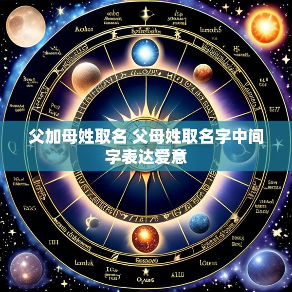 父加母姓取名 父母姓取名字中间字表达爱意