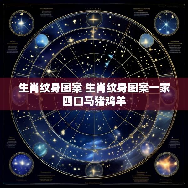 生肖纹身图案 生肖纹身图案一家四口马猪鸡羊