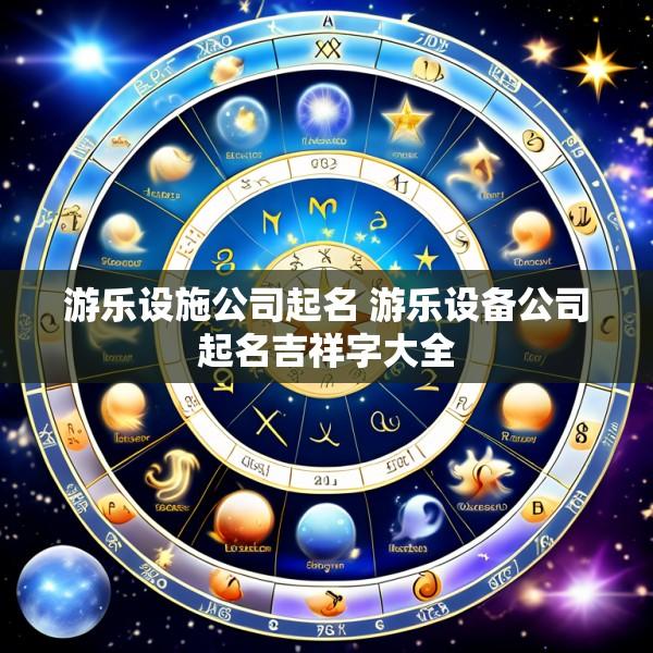 游乐设施公司起名 游乐设备公司起名吉祥字大全
