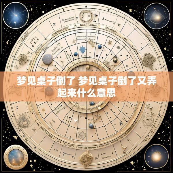 梦见桌子倒了 梦见桌子倒了又弄起来什么意思