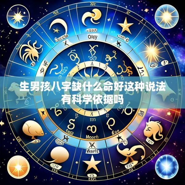生男孩八字缺什么命好这种说法有科学依据吗