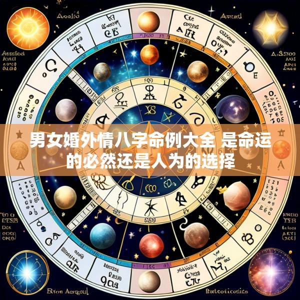 男女婚外情八字命例大全 是命运的必然还是人为的选择