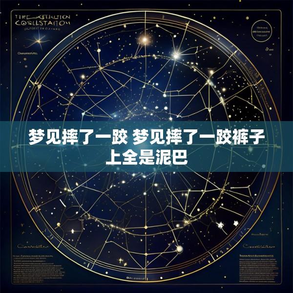 梦见摔了一跤 梦见摔了一跤裤子上全是泥巴