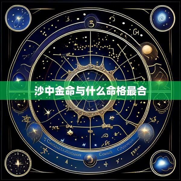 沙中金命与什么命格最合