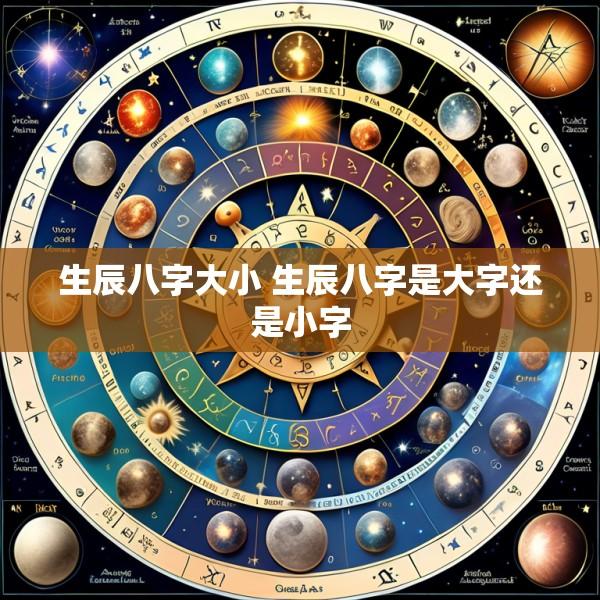 生辰八字大小 生辰八字是大字还是小字
