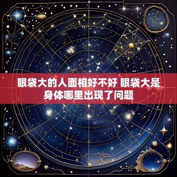 眼袋大的人面相好不好 眼袋大是身体哪里出现了问题