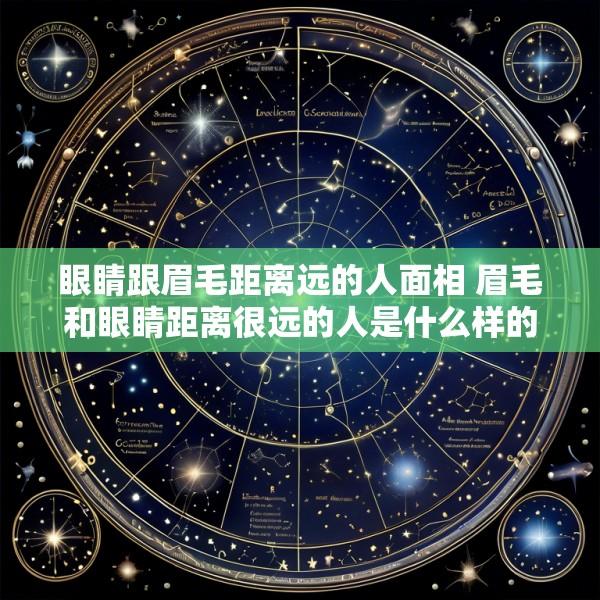 眼睛跟眉毛距离远的人面相 眉毛和眼睛距离很远的人是什么样的人