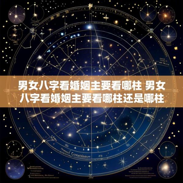 男女八字看婚姻主要看哪柱 男女八字看婚姻主要看哪柱还是哪柱