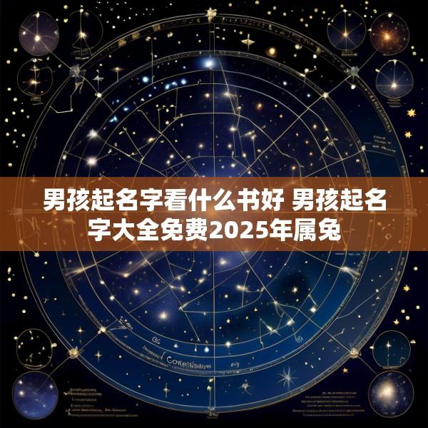 男孩起名字看什么书好 男孩起名字大全免费2025年属兔