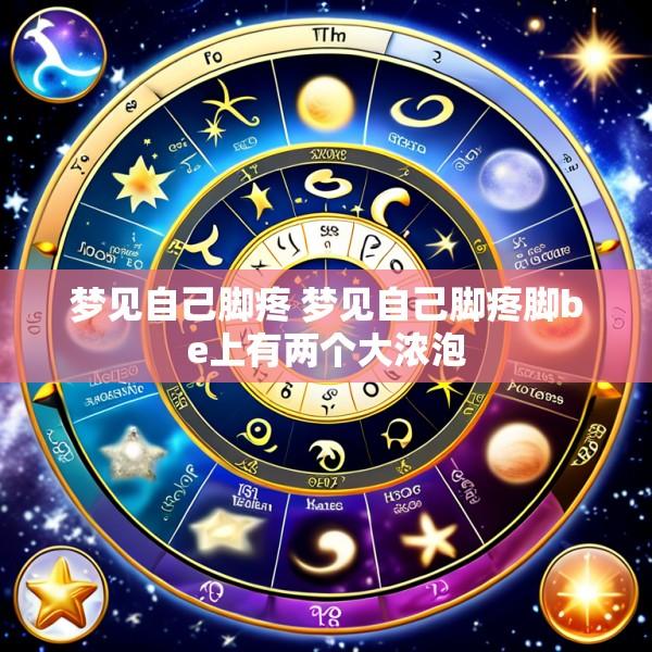 梦见自己脚疼 梦见自己脚疼脚be上有两个大浓泡