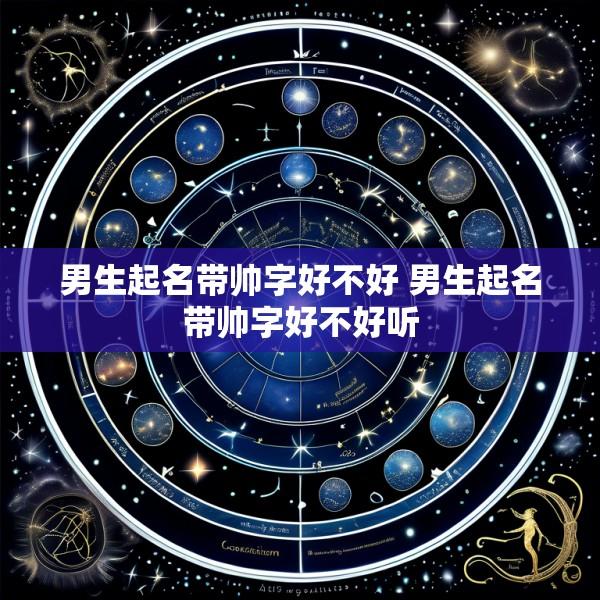 男生起名带帅字好不好 男生起名带帅字好不好听