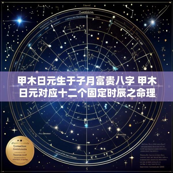 甲木日元生于子月富贵八字 甲木日元对应十二个固定时辰之命理