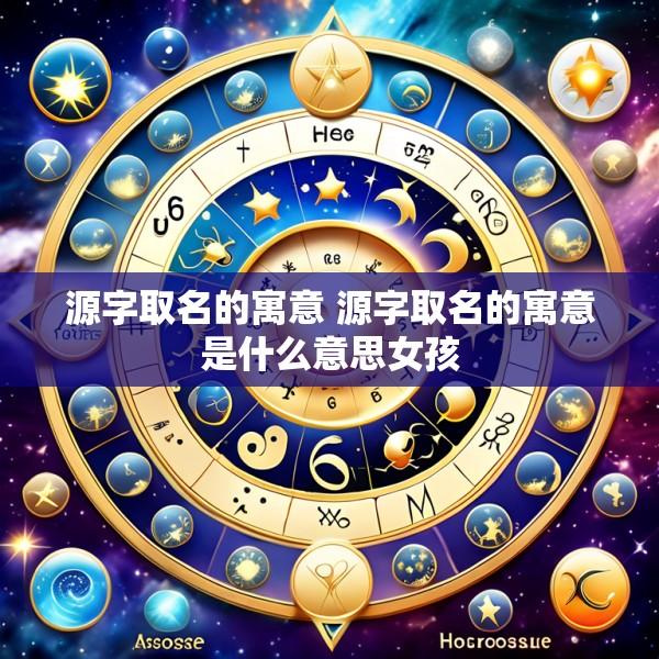 源字取名的寓意 源字取名的寓意是什么意思女孩