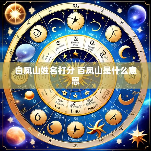 白凤山姓名打分 百凤山是什么意思