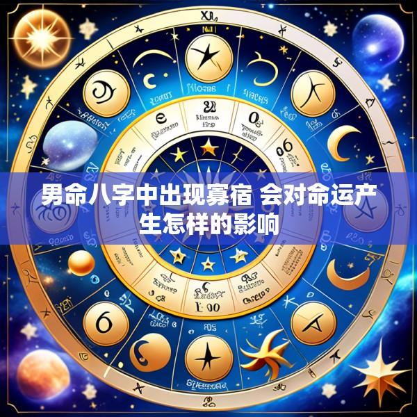 男命八字中出现寡宿 会对命运产生怎样的影响