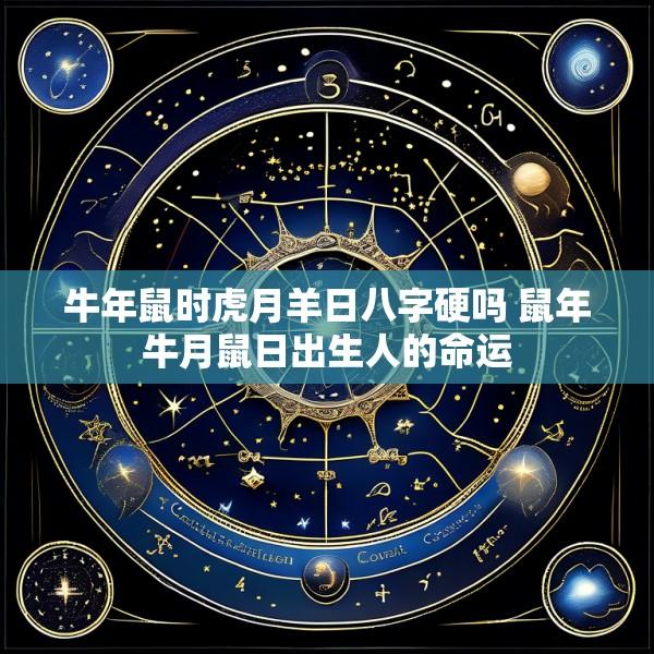 牛年鼠时虎月羊日八字硬吗 鼠年牛月鼠日出生人的命运