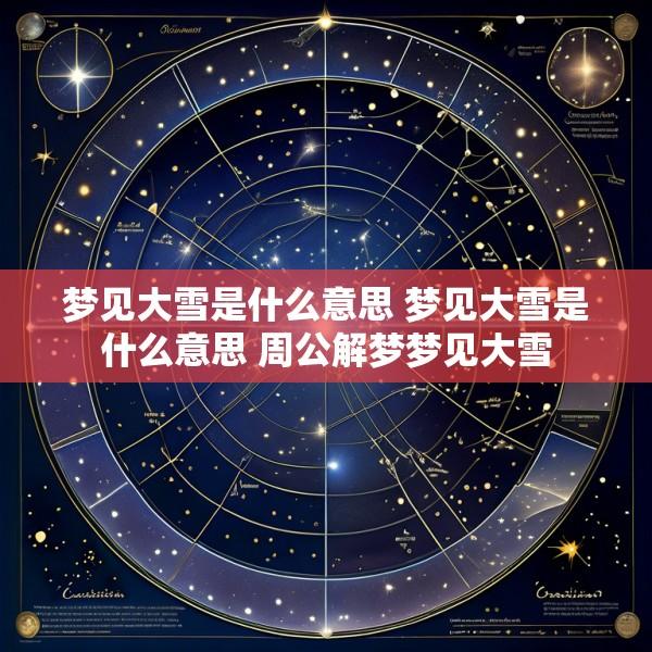 梦见大雪是什么意思 梦见大雪是什么意思 周公解梦梦见大雪