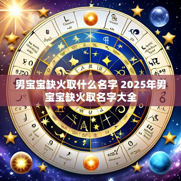 男宝宝缺火取什么名字 2025年男宝宝缺火取名字大全