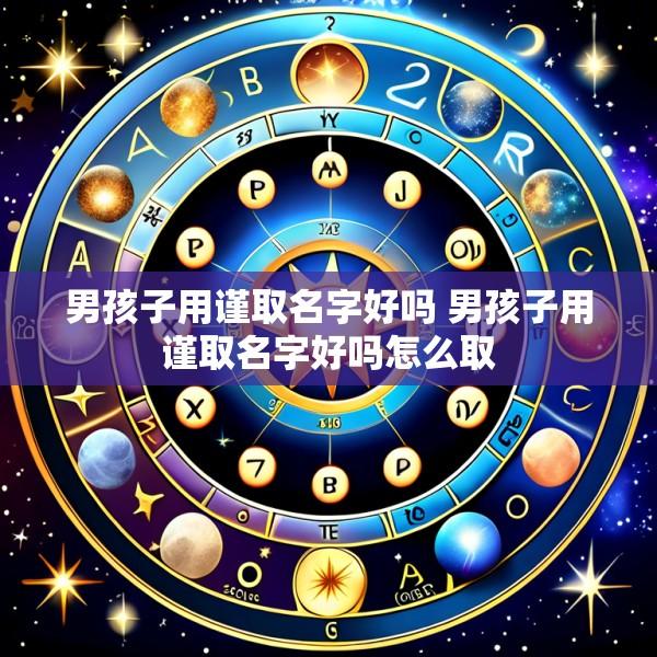 男孩子用谨取名字好吗 男孩子用谨取名字好吗怎么取