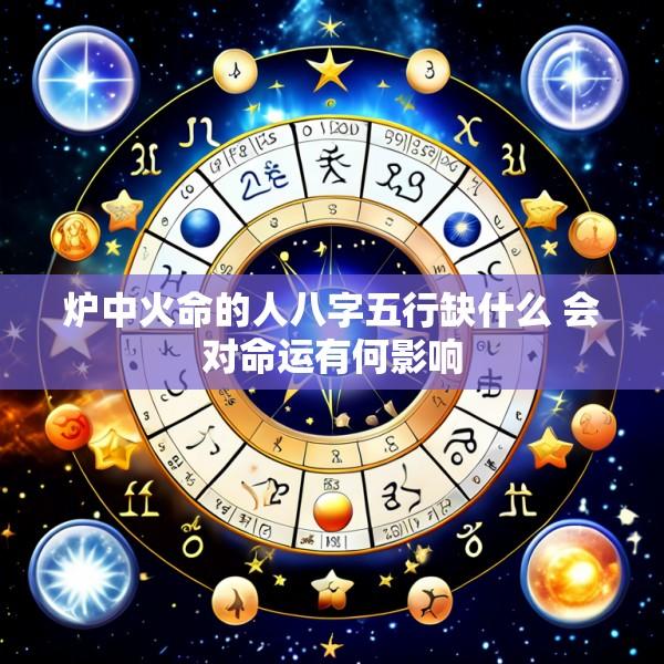 炉中火命的人八字五行缺什么 会对命运有何影响