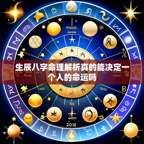 生辰八字命理解析真的能决定一个人的命运吗