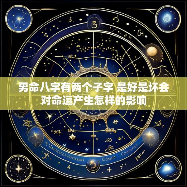 男命八字有两个子字 是好是坏会对命运产生怎样的影响
