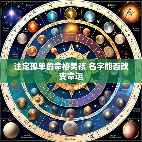 注定孤单的命格男孩 名字能否改变命运