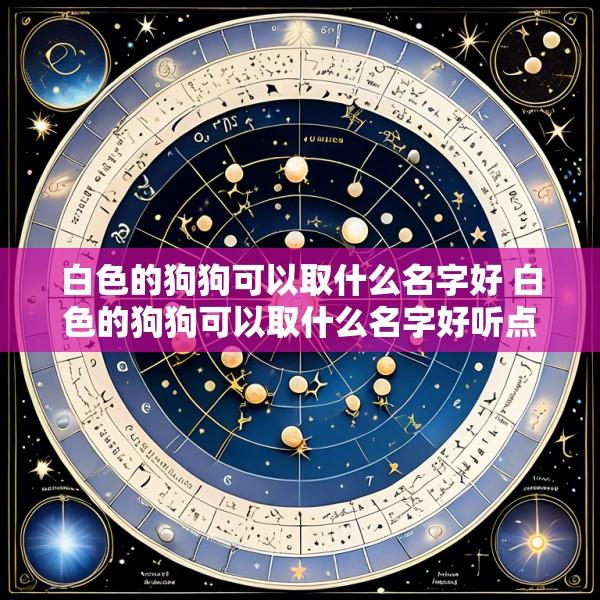 白色的狗狗可以取什么名字好 白色的狗狗可以取什么名字好听点