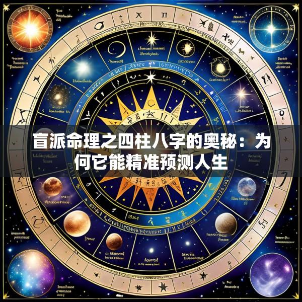 盲派命理之四柱八字的奥秘:为何它能精准预测人生