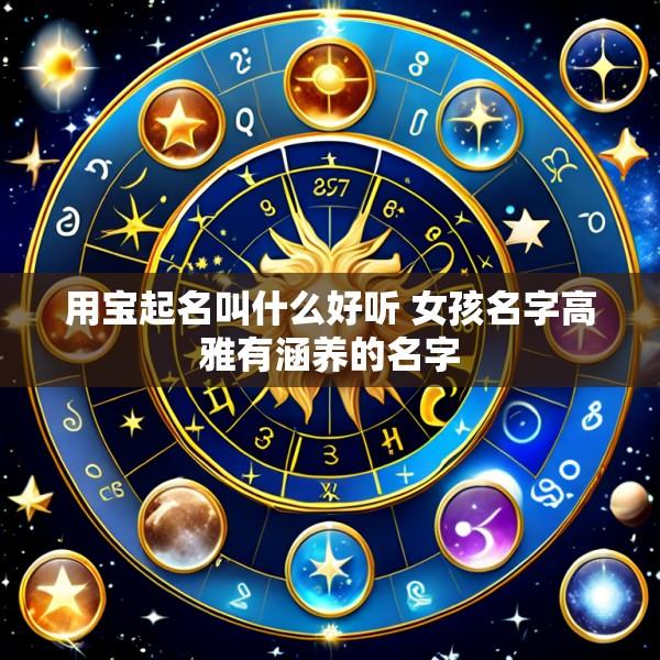 用宝起名叫什么好听 女孩名字高雅有涵养的名字