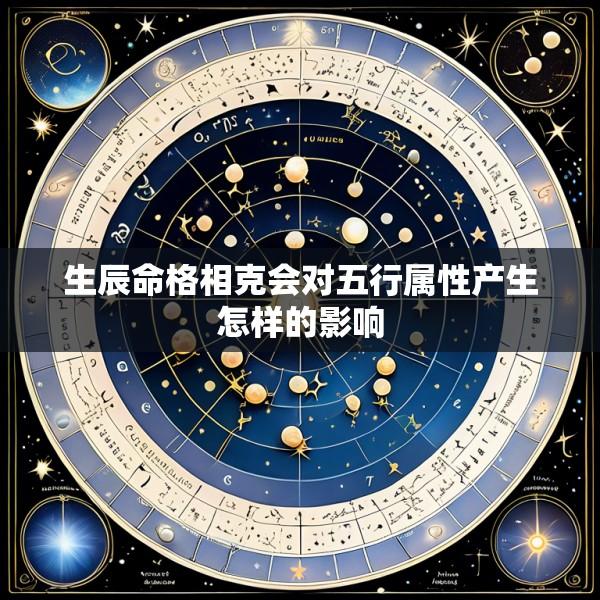 生辰命格相克会对五行属性产生怎样的影响