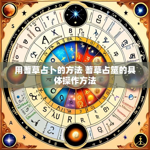 用蓍草占卜的方法 蓍草占筮的具体操作方法