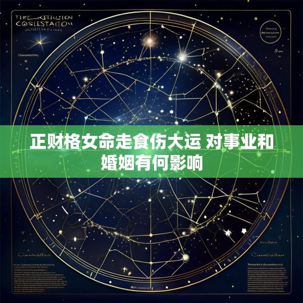 正财格女命走食伤大运 对事业和婚姻有何影响