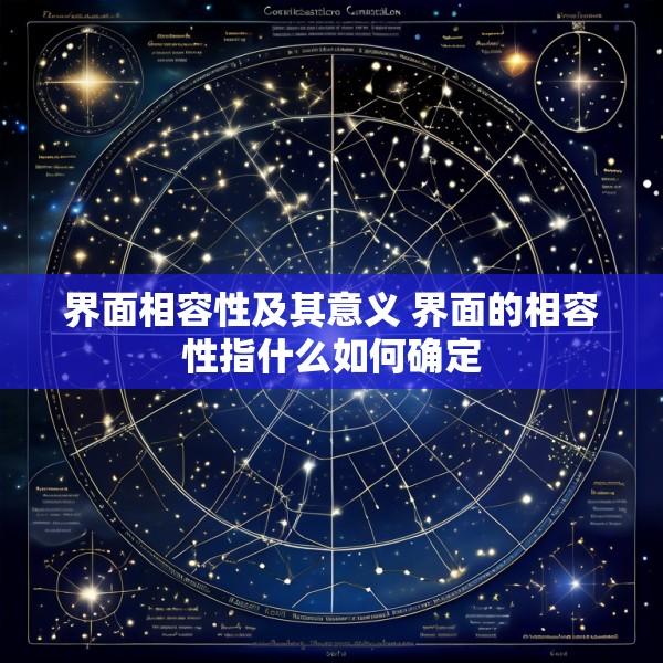 界面相容性及其意义 界面的相容性指什么如何确定