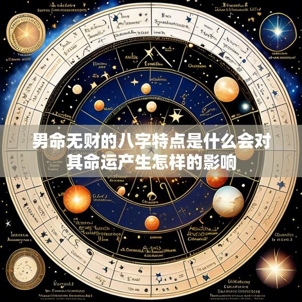 男命无财的八字特点是什么会对其命运产生怎样的影响